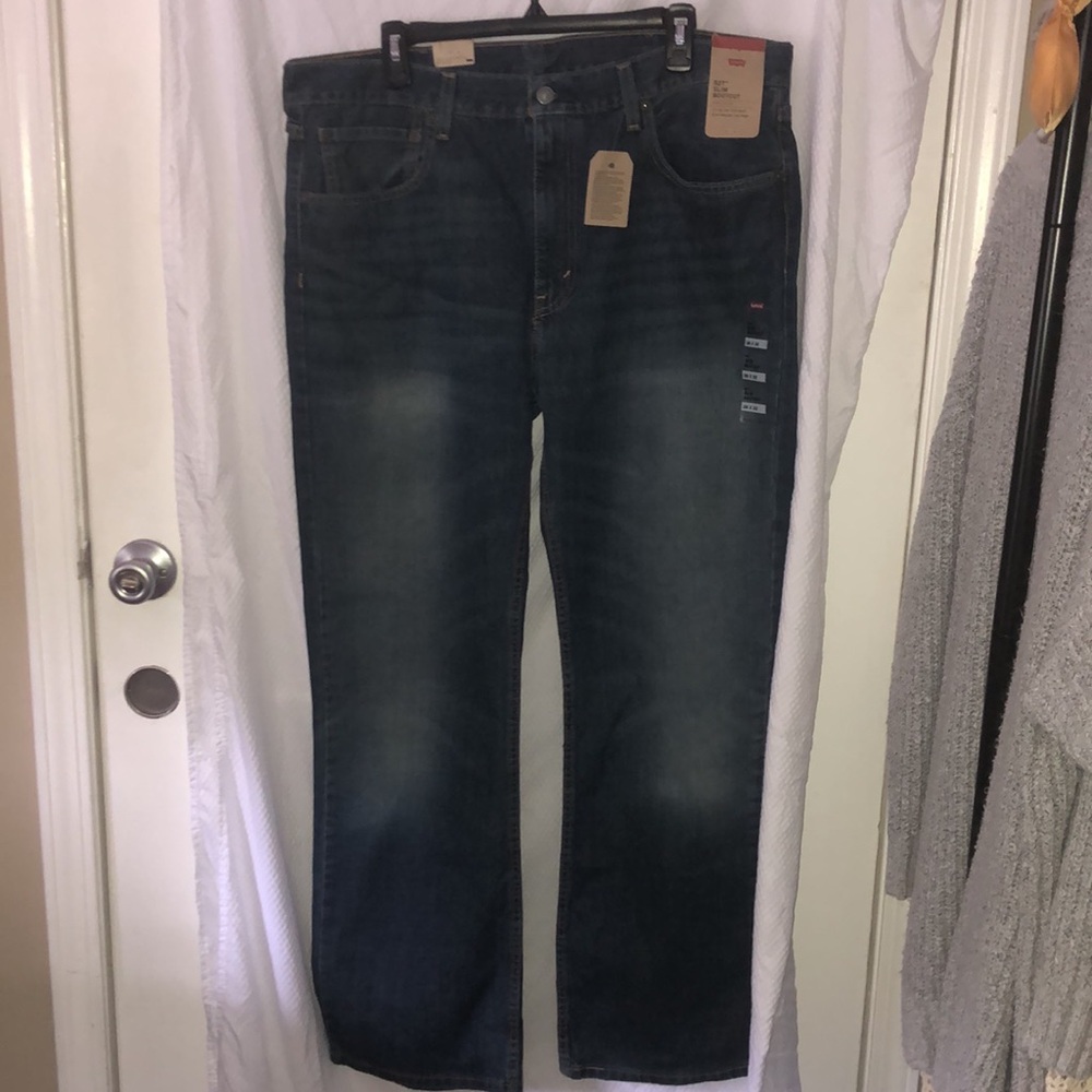 NWT LEVI’S 527 Slim Bootcut 100% Cotton 38x32 Men’s Jeans
